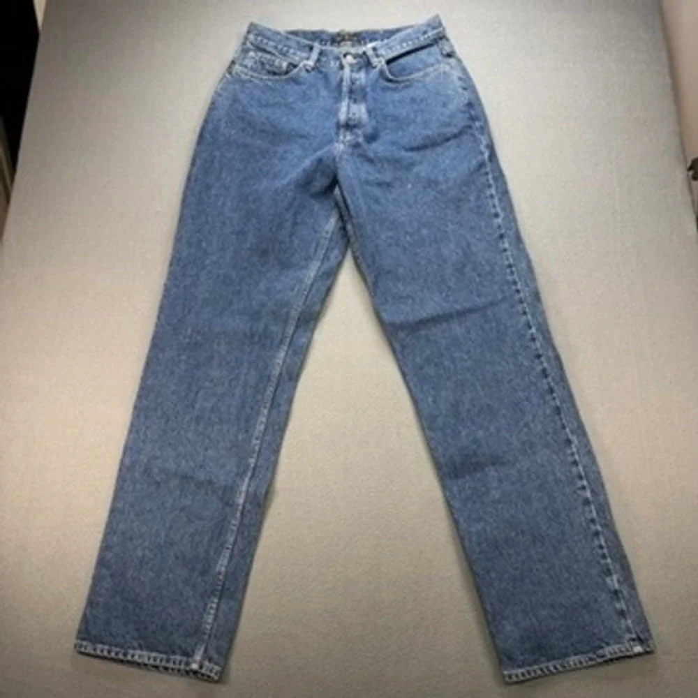 VTG J.Crew Straight Leg Denim Jeans 32x34 (FIT 29x33) Blue Made in USA Workwear
